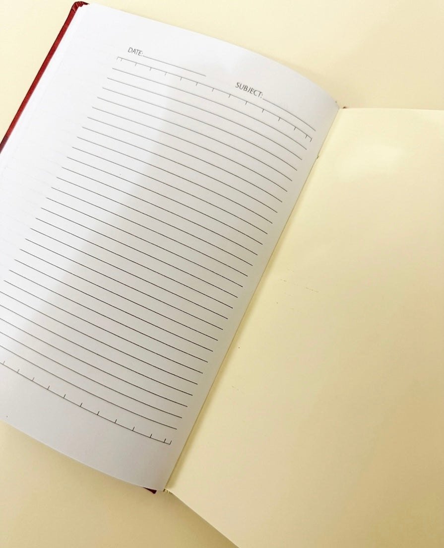 Long stitch bookbinding _ leather cover journal